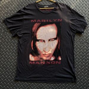 Marilyn Manson Divided Print black t-shirt